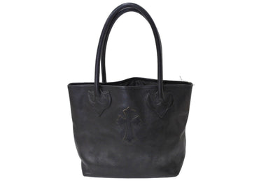 CHROME HEARTS クロムハーツ FSトート トートバッグ クロスパッチ ブラック シルバー金具 中古 65824