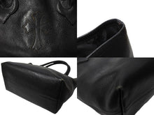 Load image into Gallery viewer, CHROME HEARTS クロムハーツ FSトート トートバッグ クロスパッチ ブラック シルバー金具 中古 65824