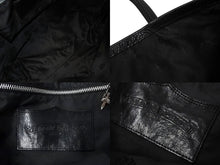 Load image into Gallery viewer, CHROME HEARTS クロムハーツ FSトート トートバッグ クロスパッチ ブラック シルバー金具 中古 65824