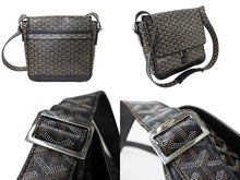 Load image into Gallery viewer, GOYARD ゴヤール グランブルーMM ショルダーバッグ GOS020072 キャンバス カーフスキン ブラック 美品 中古 65825