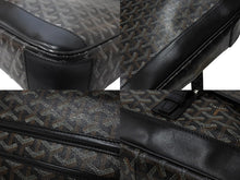 Load image into Gallery viewer, GOYARD ゴヤール グランブルーMM ショルダーバッグ GOS020072 キャンバス カーフスキン ブラック 美品 中古 65825