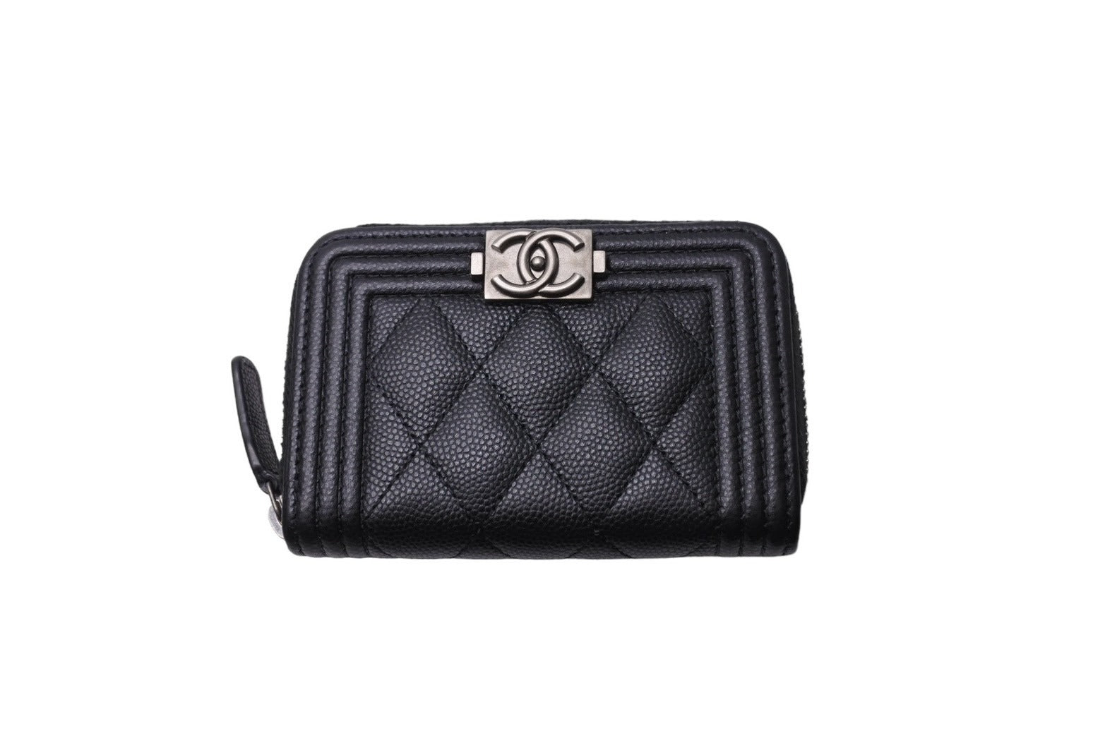極美品 CHANEL シャネル コインケース 財布 ボーイ ラウンド