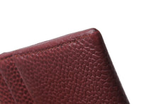 Load image into Gallery viewer, CHANEL シャネル カードケース パスケース ココマーク 6番台 キャビアスキン A48655 レッド 美品 中古 65830