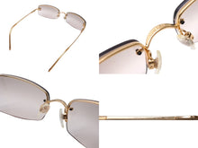 Load image into Gallery viewer, CHANEL シャネル サングラス ココマーク ラインストーン 4093-B ゴールド金具 サイズ 56□16 130 美品 中古 65831