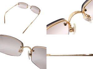 CHANEL シャネル サングラス ココマーク ラインストーン 4093-B ゴールド金具 サイズ 56□16 130 美品 中古 65831