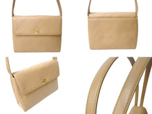 Load image into Gallery viewer, 極美品 CHANEL シャネル ワンショルダーバッグ 5番台 ワイルドステッチ ココマーク レザー ベージュ ゴールド金具 中古 65833