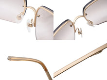 Load image into Gallery viewer, 極美品 CHANEL シャネル サングラス ココマーク ラインストーン 4092-B ゴールド金具 サイズ 62□15 120 中古 65839