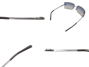 CHANEL シャネル サングラス ココマーク ラインストーン 4092-B シルバー金具 サイズ 62□15 120 グレー 美品 中古 65842