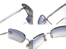 Load image into Gallery viewer, CHANEL シャネル サングラス ココマーク ラインストーン 4092-B シルバー金具 サイズ 62□15 120 グレー 美品 中古 65842