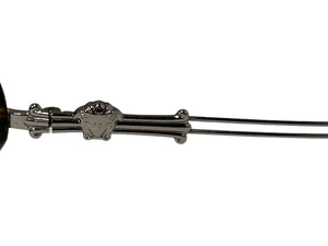 VERSACE ヴェルサーチ リムレス サングラス シルバー ブラウン アイウェア 眼鏡 眼鏡 ロゴ 66☐13 2006 美品 中古 65848 