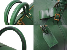 Load image into Gallery viewer, 極美品 LOUIS VUITTON ルイヴィトン キーポル55 ボストンバッグ エピレザー グリーン M42964 ゴールド金具 中古 65851