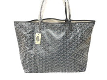 画像をギャラリービューアに読み込む, 新品未使用 GOYARD ゴヤール トートバッグ SAINTLOUIS PM VERT サンルイGM PVCコーティングキャンバス グレー 中古 65682