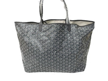 画像をギャラリービューアに読み込む, 新品未使用 GOYARD ゴヤール トートバッグ SAINTLOUIS PM VERT サンルイGM PVCコーティングキャンバス グレー 中古 65682