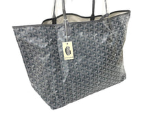 画像をギャラリービューアに読み込む, 新品未使用 GOYARD ゴヤール トートバッグ SAINTLOUIS PM VERT サンルイGM PVCコーティングキャンバス グレー 中古 65682