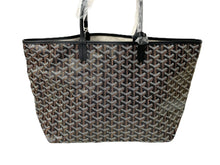 画像をギャラリービューアに読み込む, 新品未使用 GOYARD ゴヤール SAINTLOUIS PM VERT サンルイPM トートバッグ ゴヤールディンキャンバス ブラック カーフスキン 65853