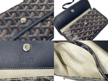 画像をギャラリービューアに読み込む, 新品未使用 GOYARD ゴヤール SAINTLOUIS PM VERT サンルイPM トートバッグ ゴヤールディンキャンバス ネイビー カーフスキン 中古 65854