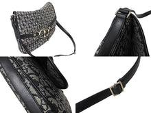 Load image into Gallery viewer, Christian Dior クリスチャンディオール ショルダーバッグ トロッター柄 キャンバス ブラック BO L 1014 美品 中古 65862