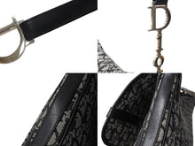 Load image into Gallery viewer, Christian Dior クリスチャンディオール ショルダーバッグ トロッター柄 キャンバス ブラック BO L 1014 美品 中古 65862