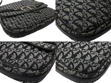 Load image into Gallery viewer, Christian Dior クリスチャンディオール ショルダーバッグ トロッター柄 キャンバス ブラック BO L 1014 美品 中古 65862