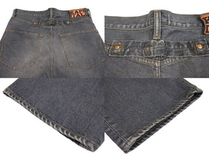 新品未使用 KAPITAL キャピタル 14ozブラックデニム メキシカンタキシード 5P OKAGILLY コットン レザー ブラック 65893