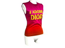 Load image into Gallery viewer, 新品未使用 Christian Dior クリスチャンディオール タンクトップ J&#39;ADORE ジャドール 2H12155301 サイズ38 ピンク オレンジ 中古 65899