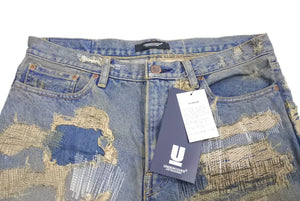 未使用 UNDERCOVER アンダーカバー 85 デニムパンツ UC2B9503 ARTS&amp;CRAFTS サイズ3 復刻 コンプレックスコン インディゴ 中古 65904 