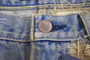 未使用 UNDERCOVER アンダーカバー 85 デニムパンツ UC2B9503 ARTS&amp;CRAFTS サイズ3 復刻 コンプレックスコン インディゴ 中古 65904 