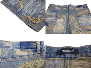 未使用 UNDERCOVER アンダーカバー 85 デニムパンツ UC2B9503 ARTS&amp;CRAFTS サイズ3 復刻 コンプレックスコン インディゴ 中古 65904 