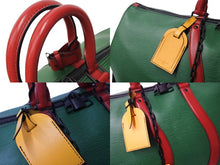 Load image into Gallery viewer, 極美品 LOUIS VUITTON ルイヴィトン キーポル バンドリエール50 ウェイビー ボストンバッグ エピレザー マルチカラー M55571 中古 65908