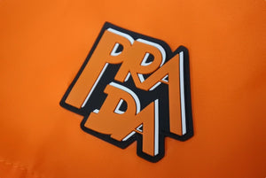 PRADA プラダ ロゴ ラバースイムウェア オレンジ ナイロン 水着ショーツ ショートパンツ 2018年22H757 サイズ38 美品 中古 65912 