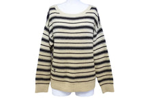 画像をギャラリービューアに読み込む, 極美品 Christian Dior クリスチャンディオール ニット 2020SS グラデーションボーダー ベージュ カシミヤ サイズ38 024S40TM028 中古 65918