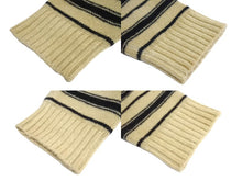 画像をギャラリービューアに読み込む, 極美品 Christian Dior クリスチャンディオール ニット 2020SS グラデーションボーダー ベージュ カシミヤ サイズ38 024S40TM028 中古 65918