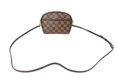 LOUIS VUITTON ルイヴィトン ポシェット イパネマ N51296 PVCコーティングキャンバス ブラウン ゴールド 美品 中古 65921