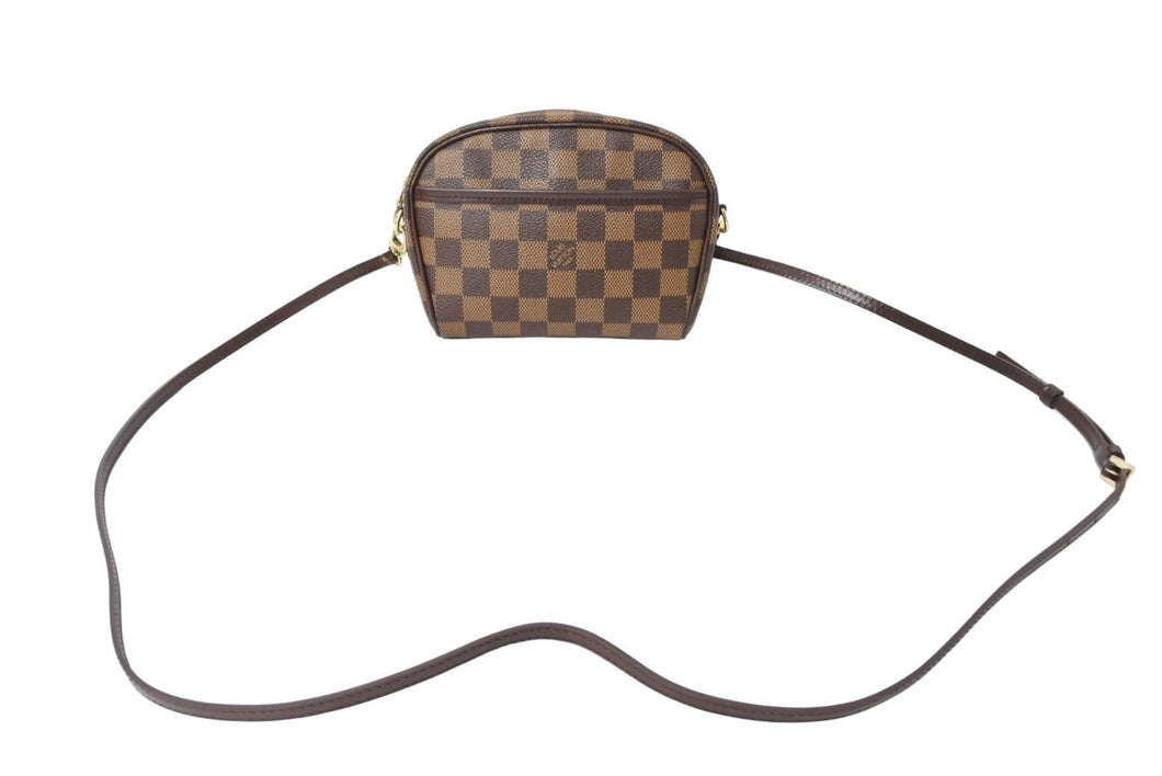 LOUIS VUITTON ルイヴィトン ポシェット イパネマ N51296 PVCコーティングキャンバス ブラウン ゴールド 美品 中古 65921