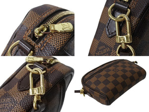 LOUIS VUITTON ルイヴィトン ポシェット イパネマ N51296 PVCコーティングキャンバス ブラウン ゴールド 美品 中古 65921