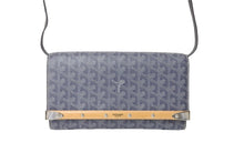 画像をギャラリービューアに読み込む, 極美品 GOYARD ゴヤール モンテカルロPM ショルダーバッグ クラッチバッグ グレー シルバー金具 中古 65923