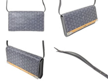 画像をギャラリービューアに読み込む, 極美品 GOYARD ゴヤール モンテカルロPM ショルダーバッグ クラッチバッグ グレー シルバー金具 中古 65923