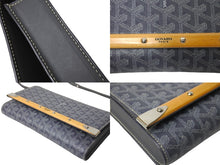 画像をギャラリービューアに読み込む, 極美品 GOYARD ゴヤール モンテカルロPM ショルダーバッグ クラッチバッグ グレー シルバー金具 中古 65923