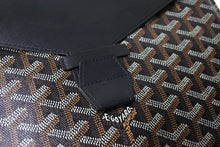画像をギャラリービューアに読み込む, GOYARD ゴヤール カモンド MM クラッチバッグ セカンドバッグ ポーチ PVC レザー ブラック 美品 中古 65925