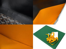 画像をギャラリービューアに読み込む, GOYARD ゴヤール カモンド MM クラッチバッグ セカンドバッグ ポーチ PVC レザー ブラック 美品 中古 65925