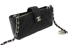 Load image into Gallery viewer, 極美品 CHANEL シャネル チェーンショルダー ポーチ ココマーク 19番台 ブラック ラムスキン シルバー金具 中古 65931
