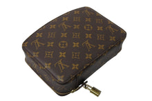 画像をギャラリービューアに読み込む, LOUISVUITTON ルイヴィトン モノグラム ポッシュ モンテカルロ アクセサリーケース M47350 ブラウン 美品 中古 65933