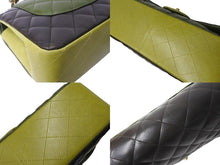Load image into Gallery viewer, 極美品 CHANEL シャネル チェーンショルダーバッグ マトラッセ30cm 抹茶 京都 Wフラップラップ グリーン 18番台 中古 65935