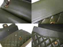 Load image into Gallery viewer, 極美品 CHANEL シャネル チェーンショルダーバッグ マトラッセ30cm 抹茶 京都 Wフラップラップ グリーン 18番台 中古 65935