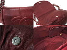 Load image into Gallery viewer, CHANEL シャネル チェーンショルダーバッグ ココマーク 14番台 フランス製 キャビアスキン レッド シルバー金具 良品 中古 65937