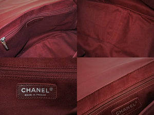 CHANEL シャネル チェーンショルダーバッグ ココマーク 14番台 フランス製 キャビアスキン レッド シルバー金具 良品 中古 65937