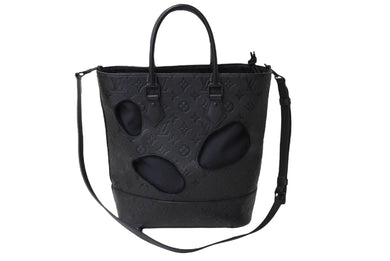 新品同様 LOUIS VUITTON COMME des GARCONS ルイヴィトン ウィズホールズPM ハンドバッグ M45887 モノグラム アンプラント 中古 65941