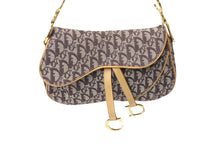 画像をギャラリービューアに読み込む, Christian Dior クリスチャンディオール ワンショルダーバッグ トロッター ダブルサドル ブラウン RU 0013 美品 中古 65942