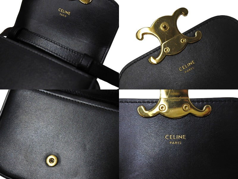 極美品 CELINE セリーヌ トリオンフ ショルダーバッグ ミニ 極美品 CELINE セリーヌ トリオンフ ショルダーバッグ ミニ