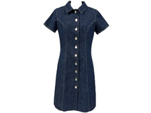 Load image into Gallery viewer, CHANEL シャネル デニムワンピース フランス製 サイズ38 ひざ丈 極美品 中古 65952